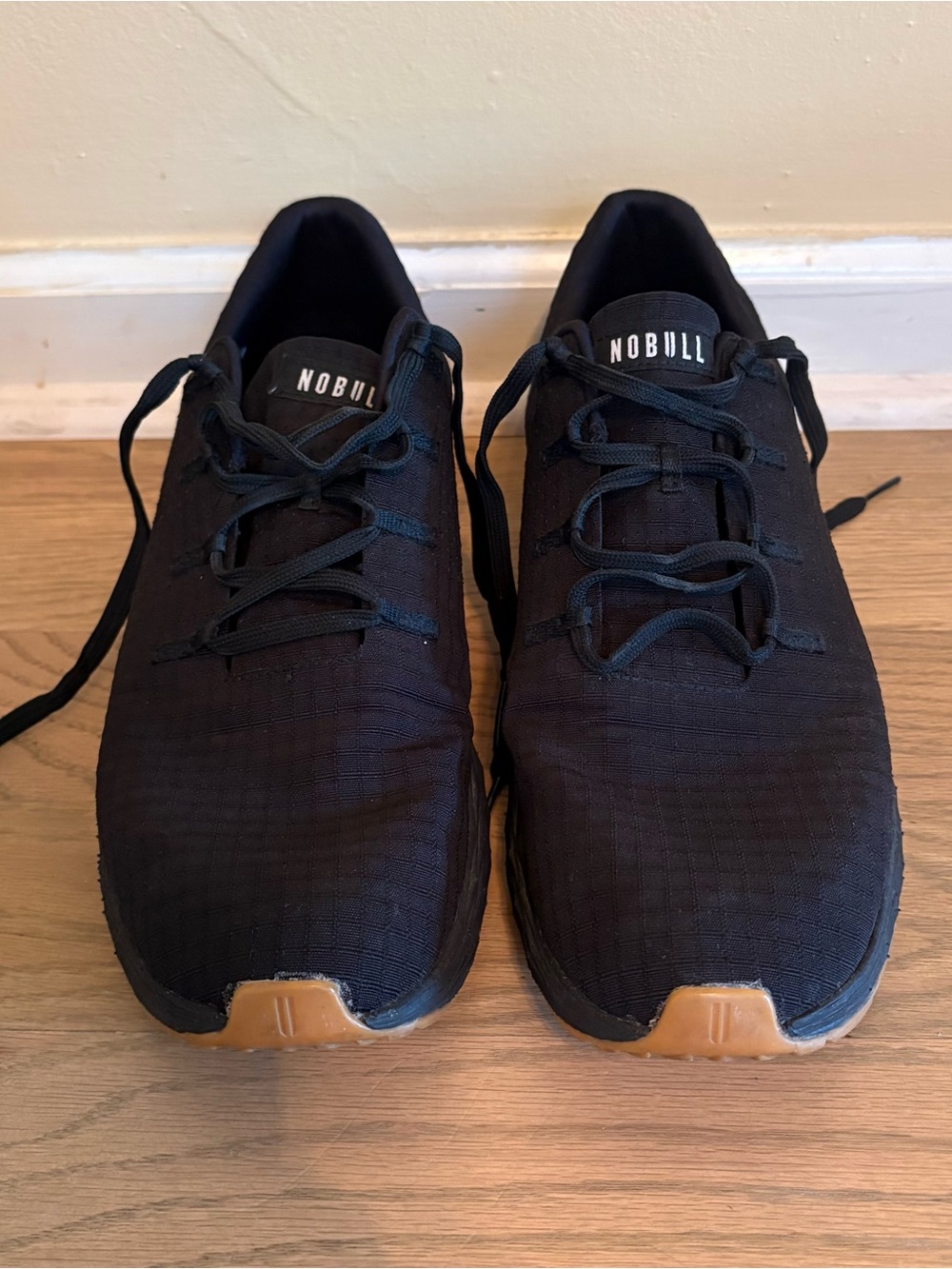 NOBULL Black Athletic Training Shoes with Gum Toe Caps